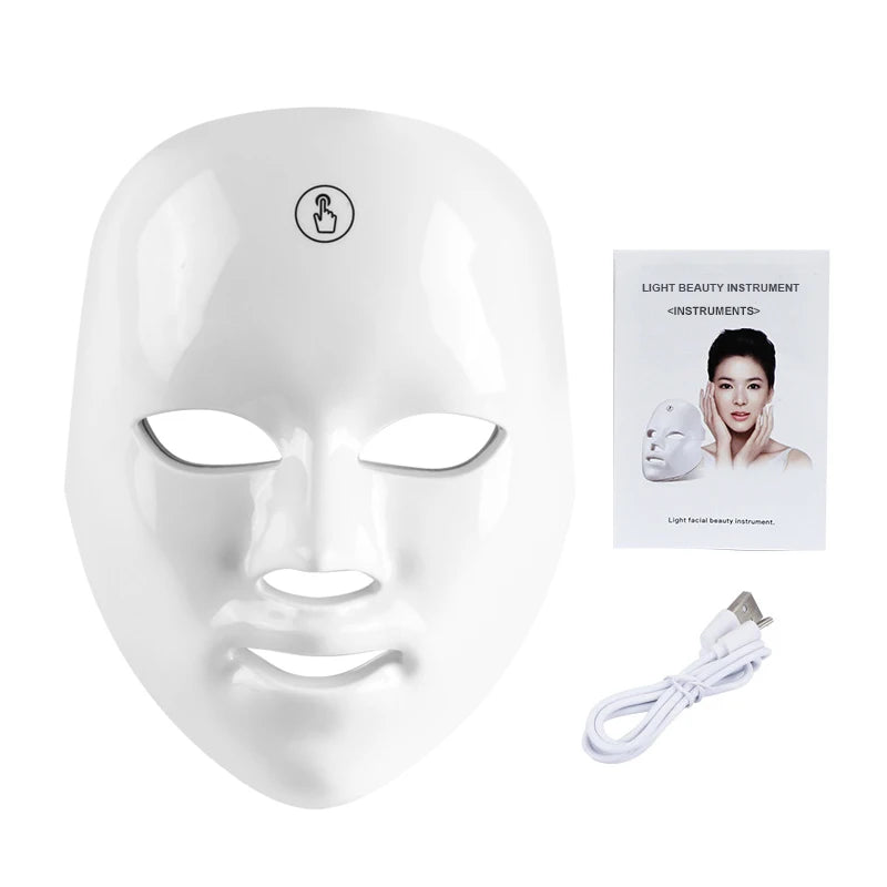 SoulGlow 7-Color LED Light Therapy Mask – Wireless Skin Rejuvenation Device